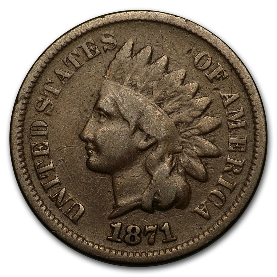 1871 Indian Head Cent VG