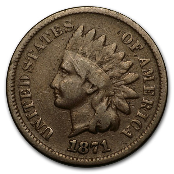 1871 Indian Head Cent VG 1871 Indian Head Cent VG