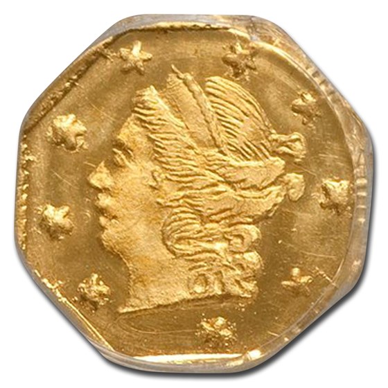 Buy 1871 Liberty Octagonal 25 Cent Gold MS-67 NGC (BG-717) | APMEX