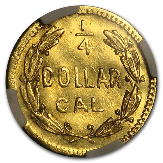Buy 1871 Liberty Round 25 Cent Gold MS-62 NGC (BG-864) | APMEX