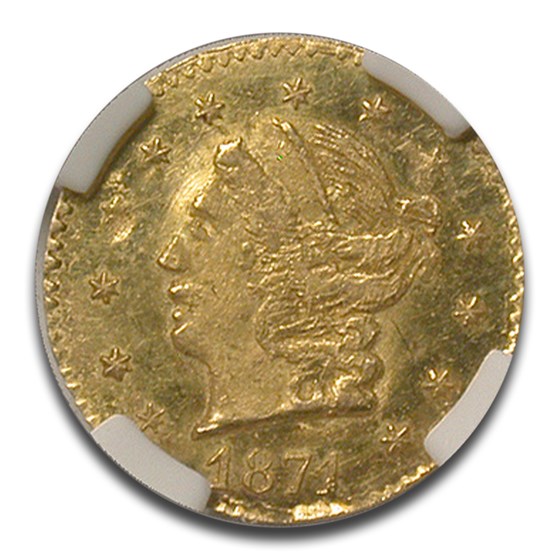 Buy 1871 Liberty Round 25 Cent Gold MS-65 NGC (BG-813) | APMEX