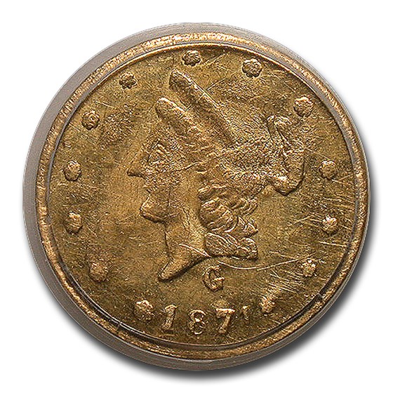 1871 Liberty Round 50 Cent Gold MS-62 PCGS (BG-1027) 1871 Liberty Round 50 Cent Gold MS-62 PCGS (BG-1027)