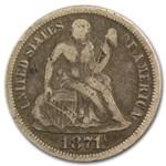 1871 Liberty Seated Dime Fine