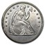 1871 Liberty Seated Dollar AU