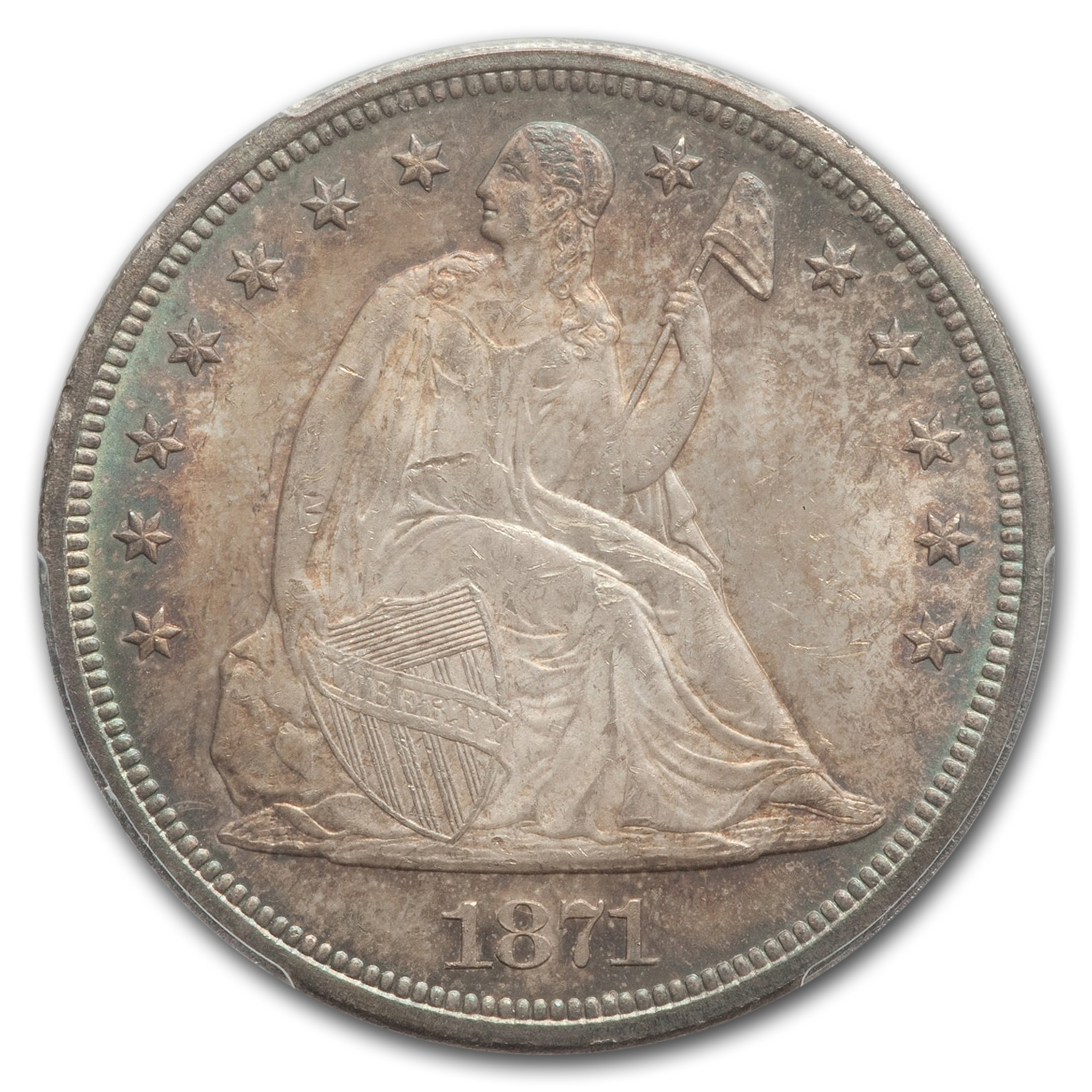 1871 (None) Phil Liberty Seated Dollar Value - APMEX