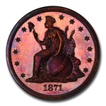1871 Liberty Seated Dollar Pattern PR-65 PCGS (Brown, J-1138C)