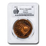 1871 Liberty Seated Dollar Pattern PR-66 PCGS (Red J-1138c)