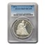 1871 Liberty Seated Dollar PR-65+ DCAM PCGS