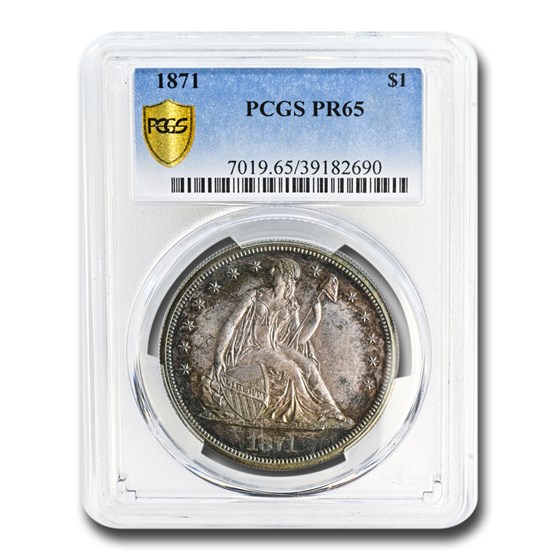 1871 Liberty Seated Dollar PR-65 PCGS 1871 Liberty Seated Dollar PR-65 PCGS