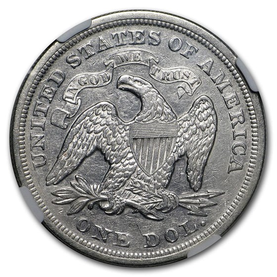 Buy 1871 Liberty Seated Dollar VF-35 NGC | APMEX