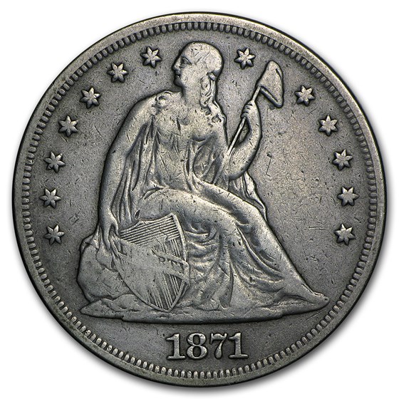 1871 Liberty Seated Dollar VF Details (Cleaned) 1871 Liberty Seated Dollar VF Details (Cleaned)