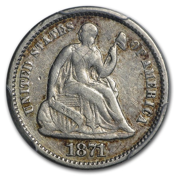 1871 Liberty Seated Half Dime VF 1871 Liberty Seated Half Dime VF