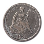 1871 Liberty Seated Half Dime VG