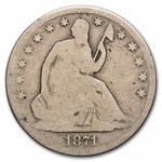 1871 Liberty Seated Half Dollar Good