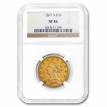 1871-S $10 Liberty Gold Eagle XF-45 NGC