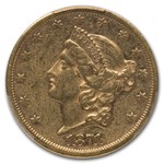 1871-S $20 Liberty Gold Double Eagle AU-53 PCGS