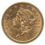 1871-S $20 Liberty Gold Double Eagle AU-55 PCGS