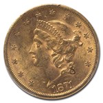 1871-S $20 Liberty Gold Double Eagle MS-61 PCGS
