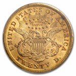 1871-S $20 Liberty Gold Double Eagle MS-61 PCGS