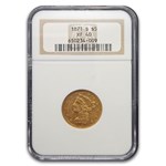 1871-S $5 Liberty Gold Half Eagle XF-40 NGC