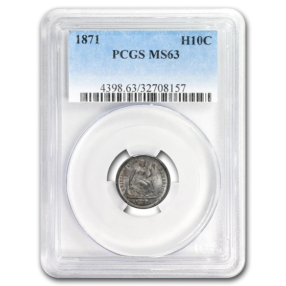 1871 Seated Liberty Half Dime MS-63 PCGS 1871 Seated Liberty Half Dime MS-63 PCGS