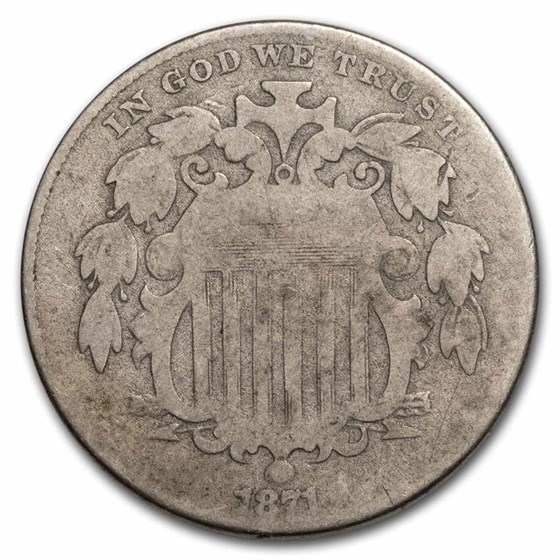 1871 Shield Nickel Good 1871 Shield Nickel Good