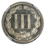 1871 Shield Nickel PF-66 Cameo NGC