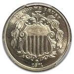 1871 Shield Nickel PR-67 Cameo PCGS