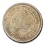 1871 Straits Settlements Silver 10 Cents AU-58 PCGS