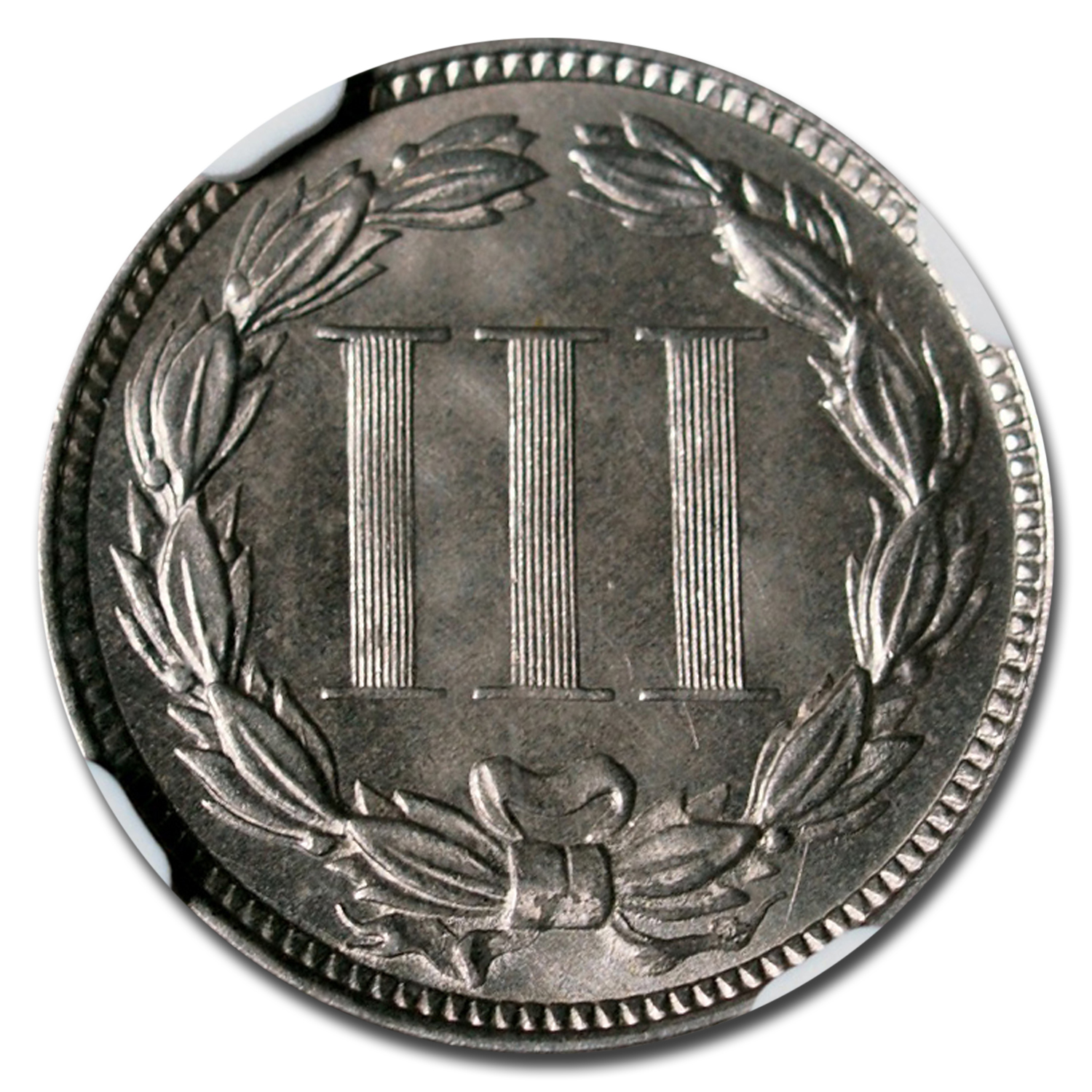 1871 (None) Phil Three Cent Nickel Open 3 Value | - APMEX