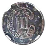 1871 Three Cent Silver PF-66 NGC