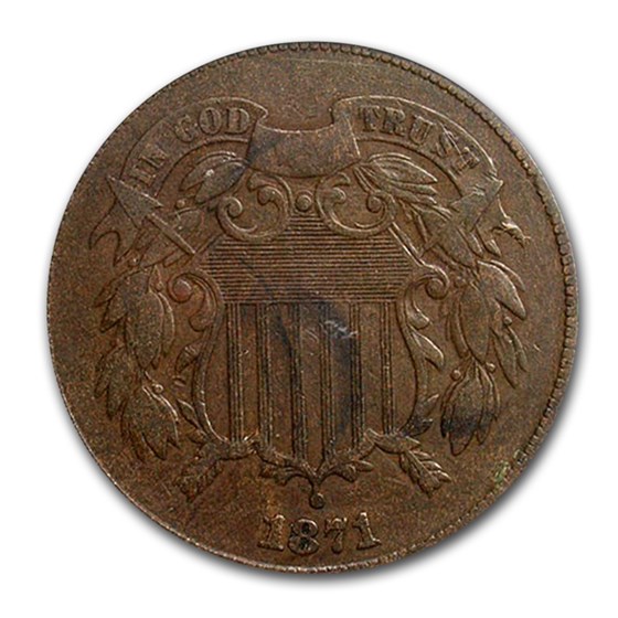 1871 Two Cent Piece VF-20 PCGS 1871 Two Cent Piece VF-20 PCGS
