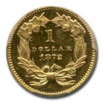 1872 $1 Indian Head Gold PR-63 PCGS CAC