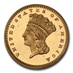1872 $1 Indian Head Gold PR-66 DCAM PCGS CAC