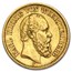 1872-1873 Germany Gold 20 Marks Württemberg Karl Avg Circ