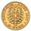 1872-1881 Germany Gold 10 Mark Bavaria Ludwig II Avg Circ