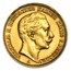 1872-1912 Germany Gold 20 Marks Prussia Avg Circ (Scruffy)
