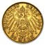 1872-1912 Germany Gold 20 Marks Prussia Avg Circ (Scruffy)