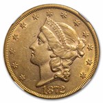 1872 $20 Liberty Gold Double Eagle AU-55+ NGC