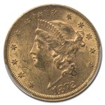 1872 $20 Liberty Gold Double Eagle MS-61 PCGS