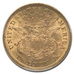 1872 $20 Liberty Gold Double Eagle MS-61 PCGS