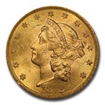 1872 $20 Liberty Gold Double Eagle MS-63 PCGS