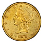 1872-CC $10 Liberty Gold Eagle AU-50 PCGS