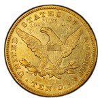 1872-CC $10 Liberty Gold Eagle AU-50 PCGS