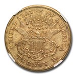 1872-CC $20 Liberty Gold Double Eagle AU-55 NGC