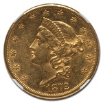 1872-CC $20 Liberty Gold Double Eagle AU-58 NGC