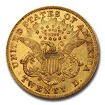 1872-CC $20 Liberty Gold Double Eagle AU-58 PCGS CAC