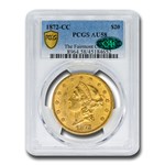1872-CC $20 Liberty Gold Double Eagle AU-58 PCGS CAC