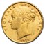 1872 Great Britain Gold Sovereign Victoria Shield AU (D#23)