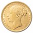 1872 Great Britain Gold Sovereign Victoria St. George AU